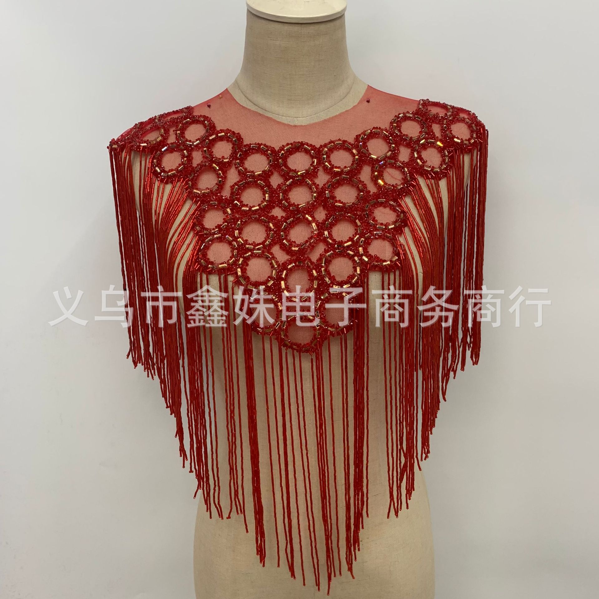 手工流苏领花披肩婚纱礼服服装辅料配件详情14