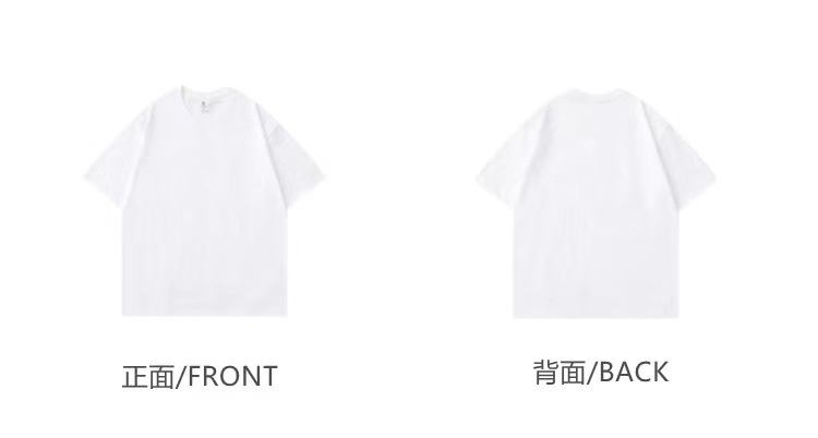 320G heavy-duty short-sleeved T-shirt for men, loose pure cotton base layer, high-end small neckline, solid color American-style T-shirt for both men and women, half sleeve pic 30