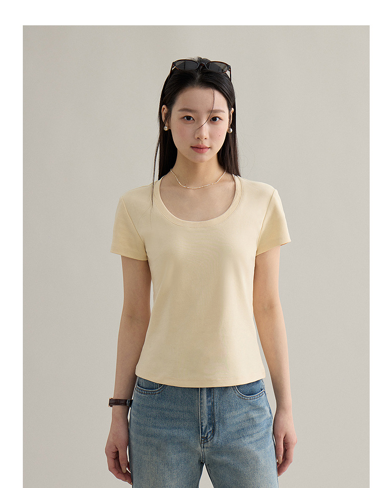 【 Blockbuster B: Super Comfortable Double-collar T-shirt with Upgraded Fabric 】 Spring short-sleeved T-shirt pic 21