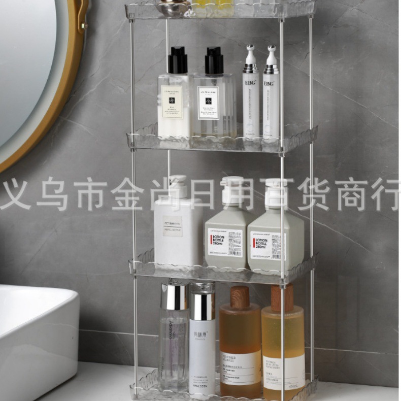 Ins-style desktop storage rack, bar counter, tea room, bathroom storage rack, multi-layer desk, cosmetics and sundries organization rack pic 3