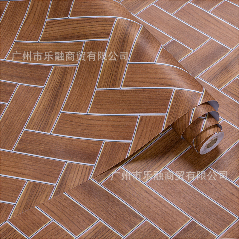 跨境批发木纹贴纸桌面衣柜柜子翻新防水自粘自带胶壁纸背景墙加厚详情45