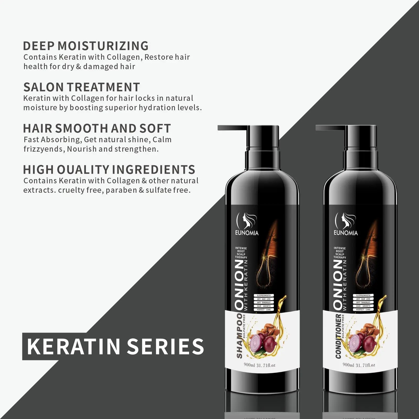 跨境出口发膜营养焗油护发素干枯受损修复洗发水营养倒膜洗护套装详情3