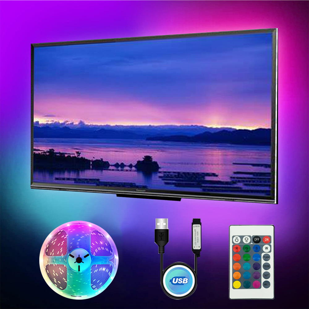 led灯带rgb低压灯带电竞桌面氛围5V蓝牙USB灯条电视机自粘裸板灯详情9