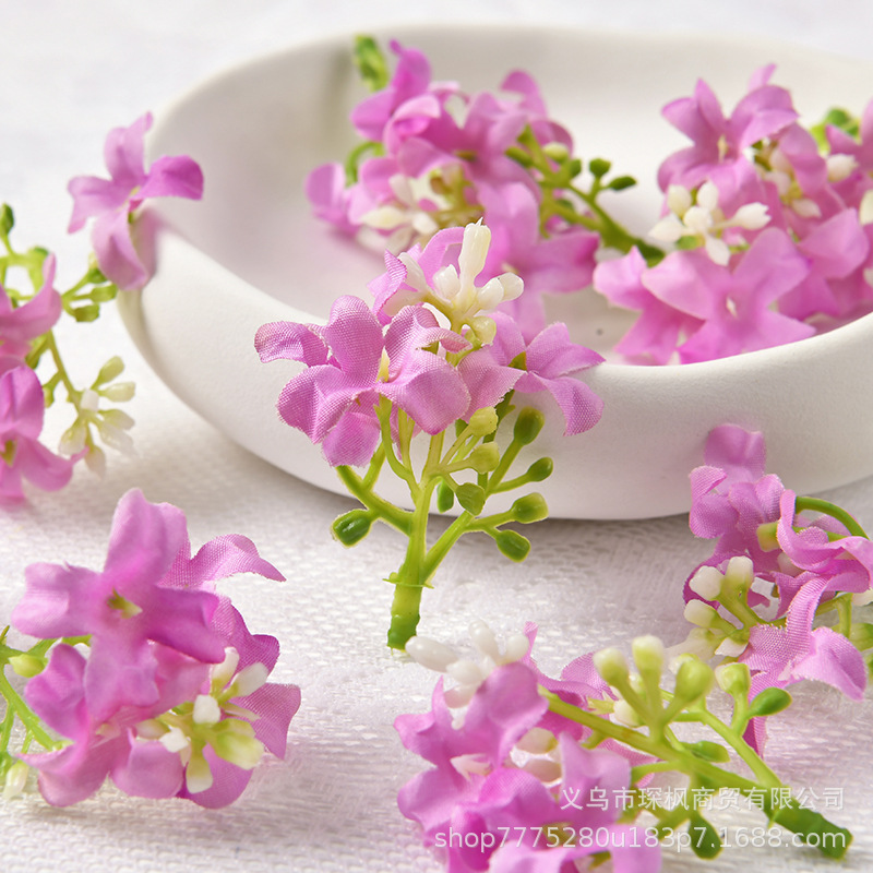 仿真桂花花头 diy十字花假花 簪花头饰材料配件 家居礼盒装饰花艺详情13