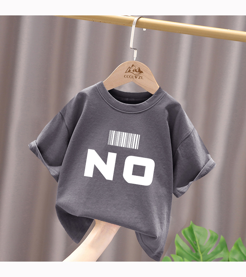 Ropa niño niño verano camiseta 2024 nuevo mid-big niño manga corta niño floral algodón verano top T pic 13