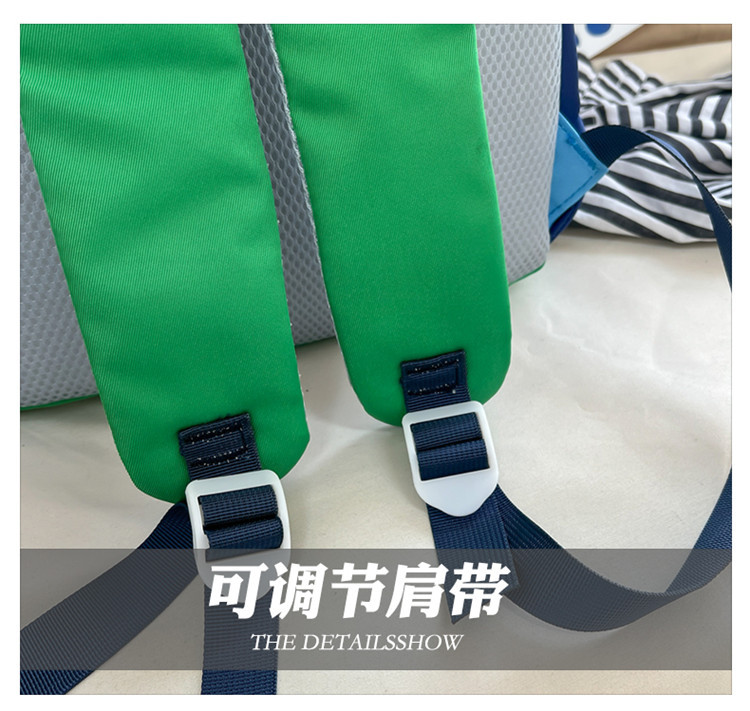 幼儿园儿童双肩包男童大容量背包2024新款可爱女孩拼色小书包外出详情45