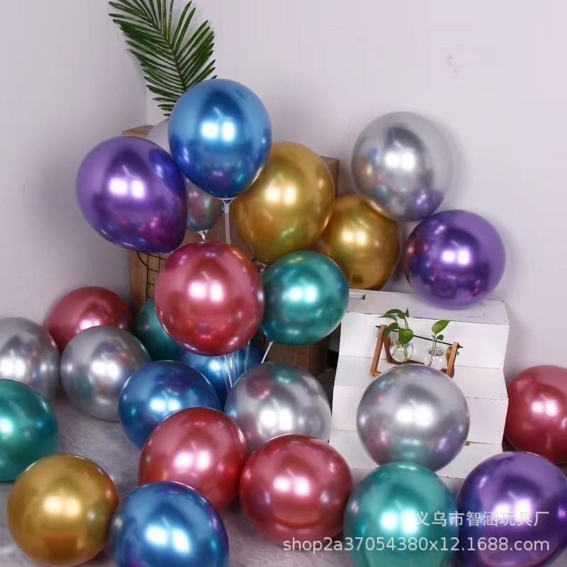 5-inch thickened round metallic balloon, popular birthday, wedding, party, wedding room decoration and wedding supplies pic 9