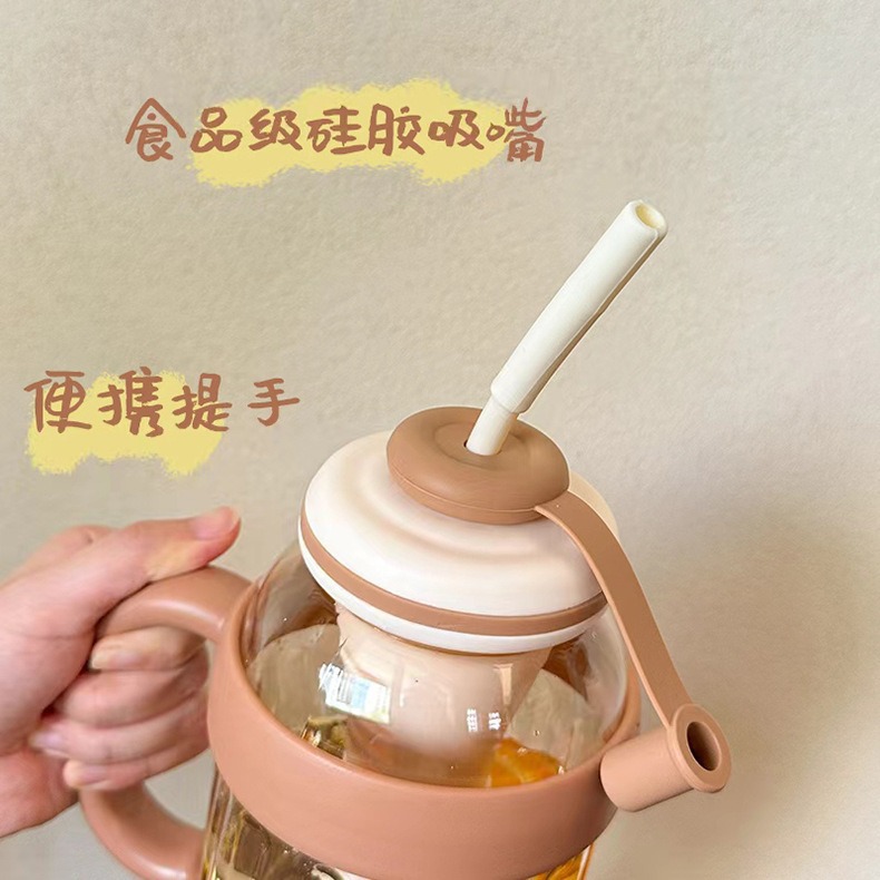 Large-capacity tea and water separation 40OZ plastic cup, summer high appearance level ice cup, portable straw cup, student big belly cup pic 19