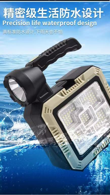 LED solar multi-functional built-in toolkit, portable searchlight, outdoor waterproof, ultra-bright and high-intensity emergency light pic 4