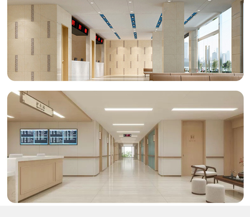 工厂货源无机预涂冰火板医疗学校洁净板硅酸钙板玻美抗菌护墙板详情14