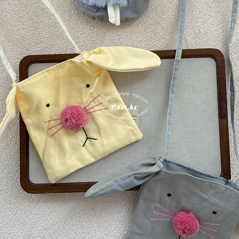 新款韩版布艺创意儿童宝宝斜挎包小猫方形收纳包可爱小脚单肩包女详情9