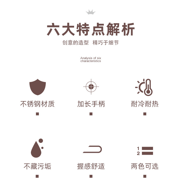 网红金色不锈钢樱花勺长柄搅拌勺日式玫瑰爱心花朵花瓣勺咖啡勺子详情2
