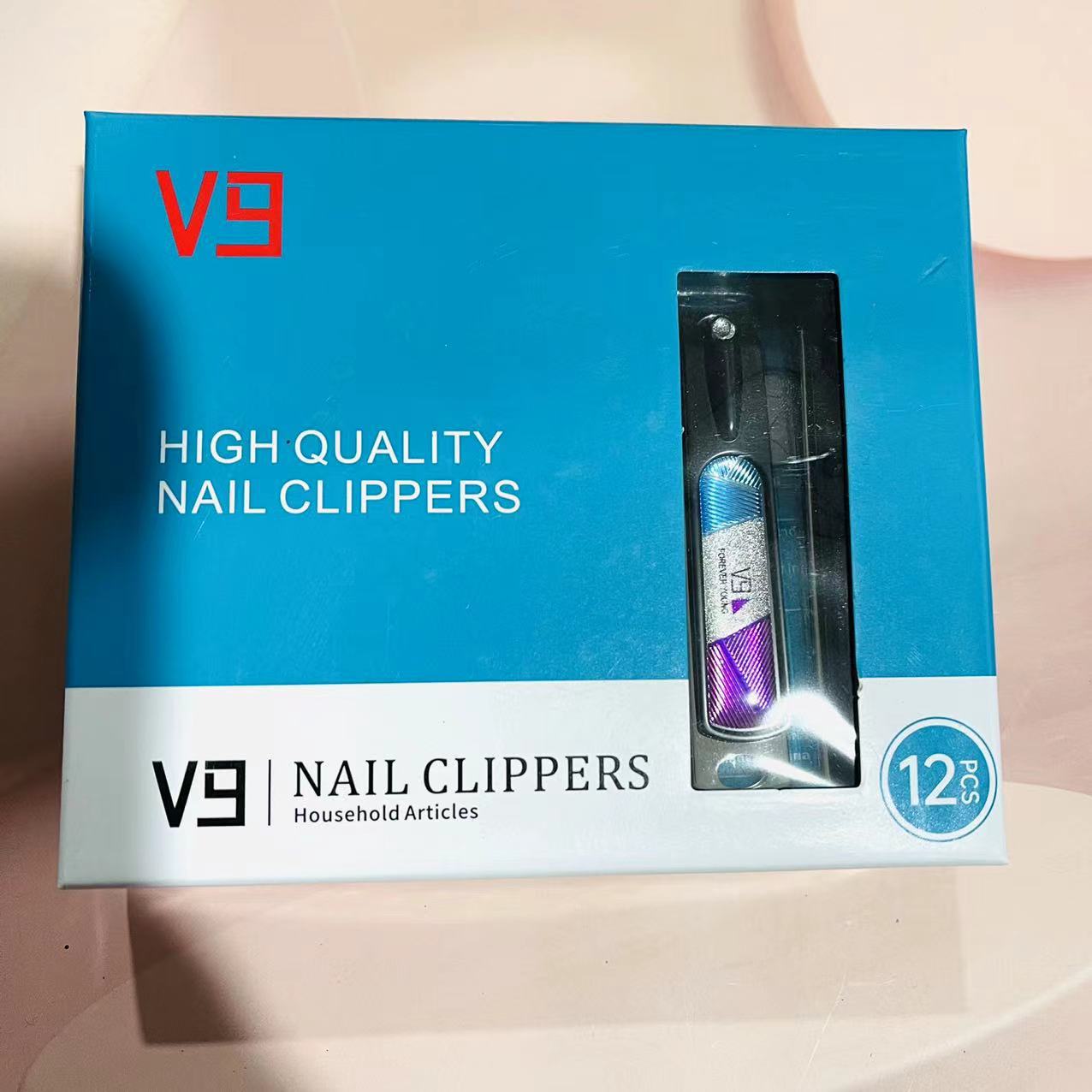 【 Office 】VT803D nail clippers 12 per box, 600 per piece. VT803D box-set flat nail clippers with file trimming knives, adult home flat nail clippers for nail care, 2 yuan pic 4