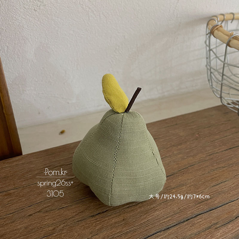 Spring new floral apple figurine, fabric handcrafted fruit-themed photography prop, InS-style room decoration item pic 11