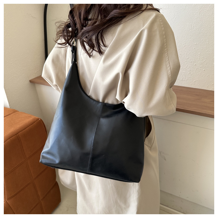 复古通勤质感单肩包包女2024今年流行韩版气质腋下包托特包时尚女详情23