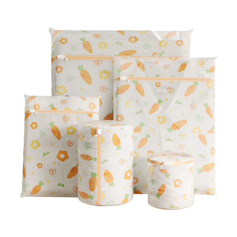 70g fine screen printed carrot head laundry bag, new color clothing care bag, home bra and underwear care bag pic 10