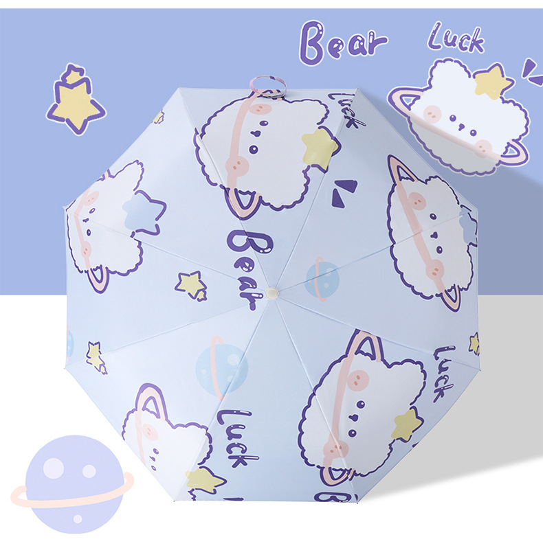 全自动卡通雨伞女可爱晴雨两用太阳伞防晒防紫外线遮阳伞定制logo详情18