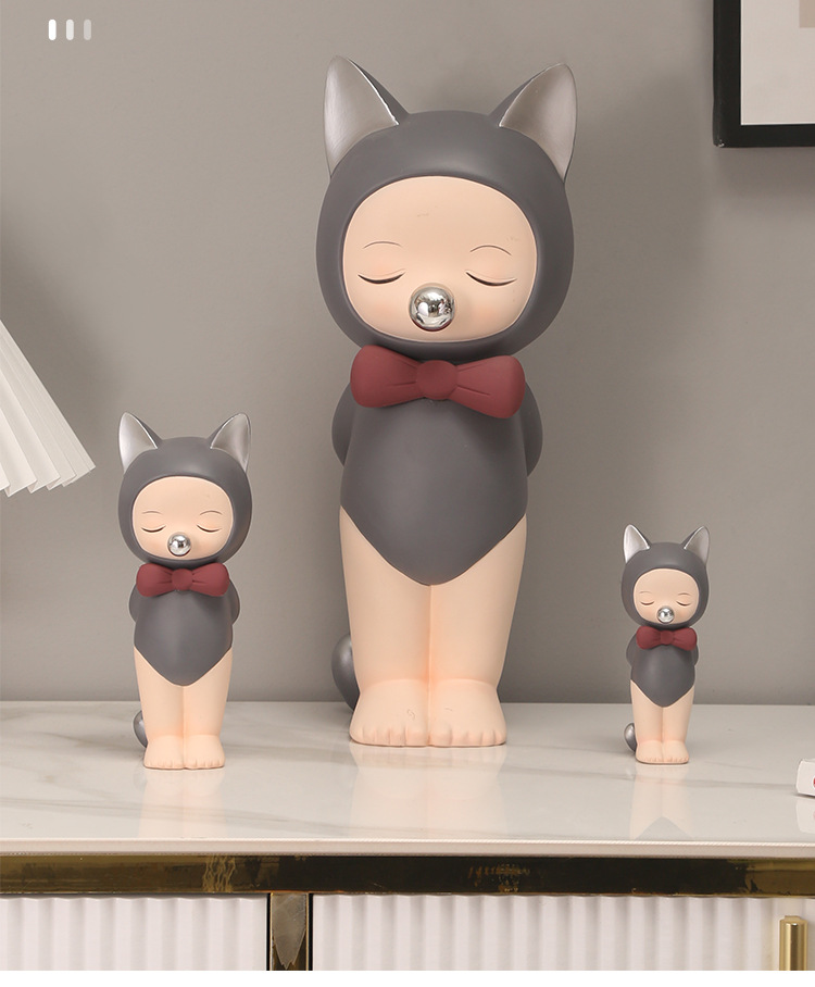 创意可爱少女心桌面猫女孩摆件办公室家居装饰品创意生日礼物女生详情14