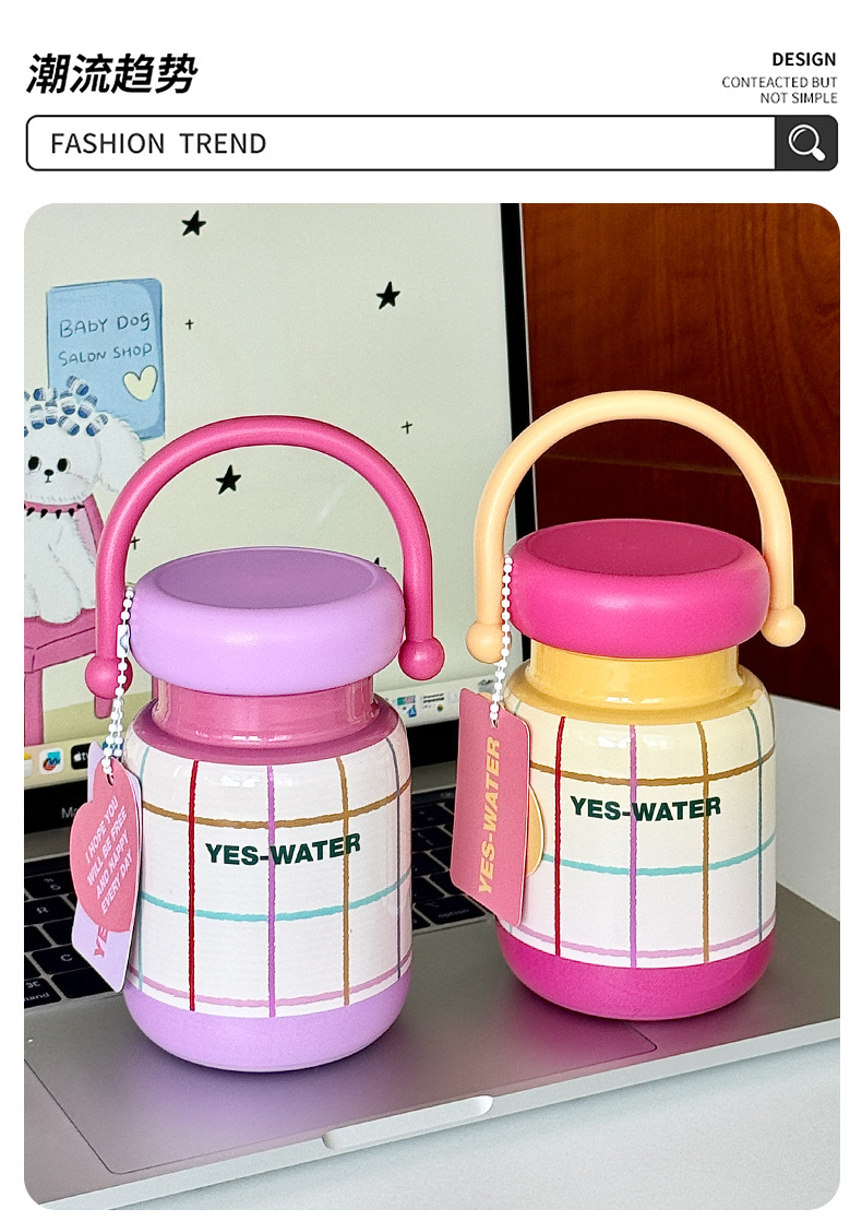 创意多巴胺高颜值水杯保温杯女生可爱便携手提不锈钢咖啡杯子批发详情26