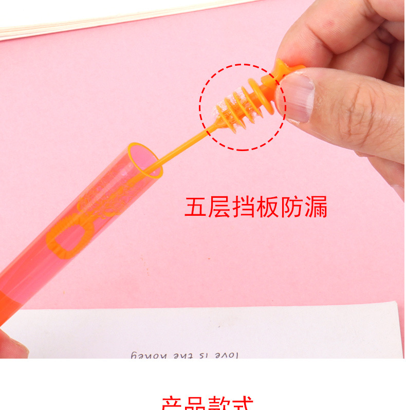 Mini heart-shaped test tube bubble sticks, Internet celebrity girl heart bubble water, 48 pieces each, 10CM outdoor toys wholesale pic 7