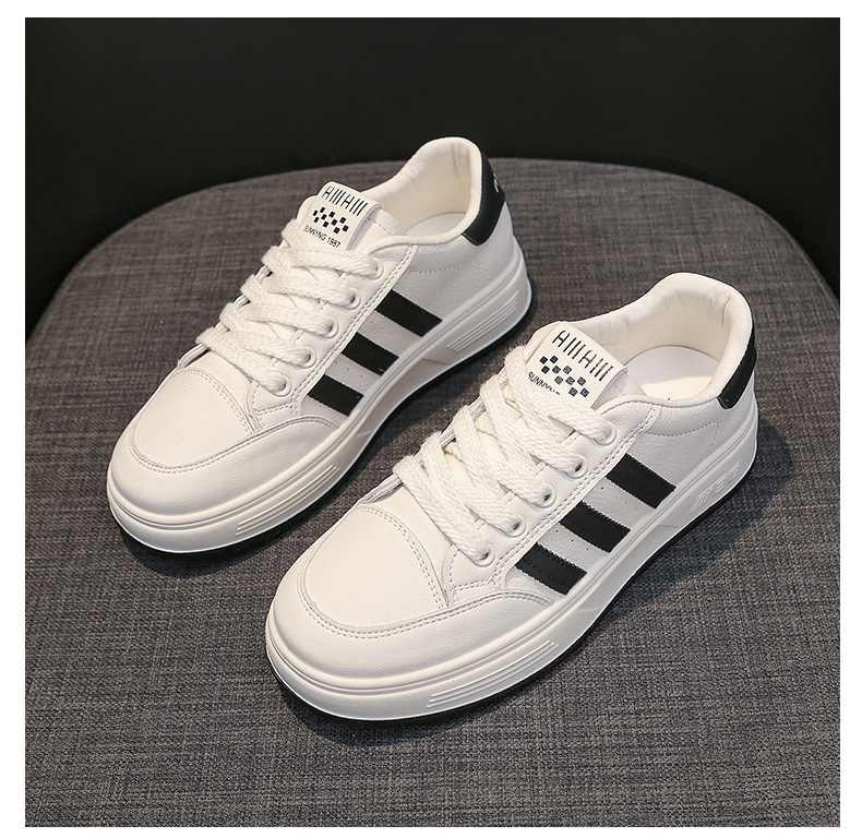 真皮小白鞋女鞋2024早春季时尚百搭厚底单鞋软底休闲鞋运动鞋板鞋详情22