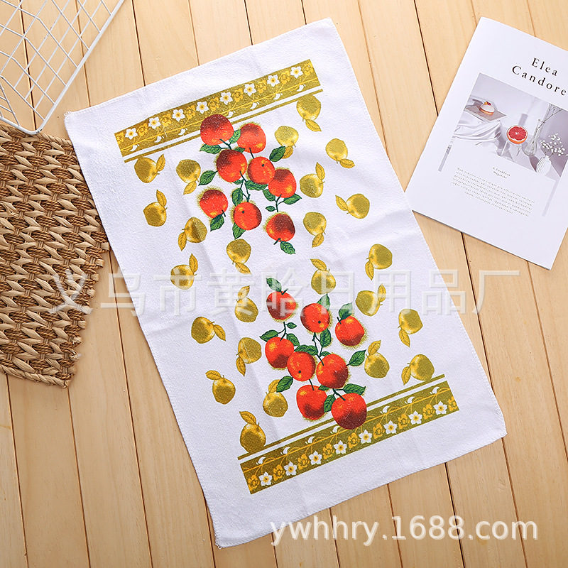 【 Chi Jia 】 Printed microfiber tea towels, rags, digital printed enlarged and thickened towels, dishcloths for kitchen use pic 6