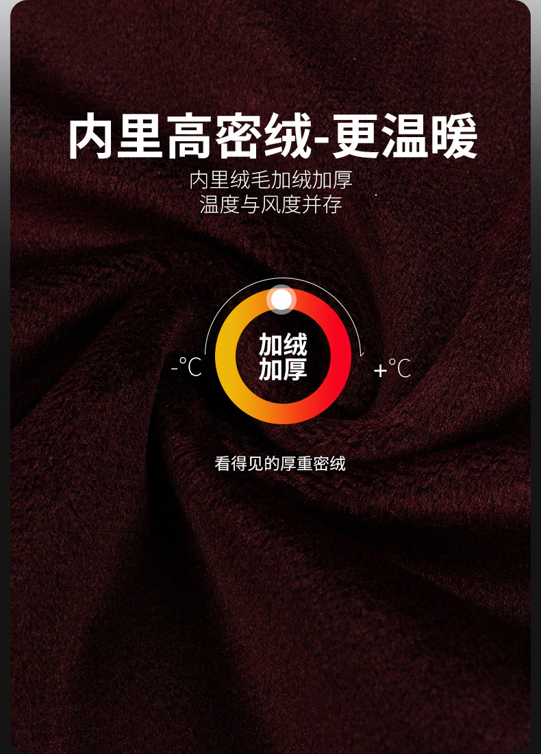 保暖男士格子衬衣加绒加厚格子印花双面绒衬衫秋冬衬衫多色可选详情11