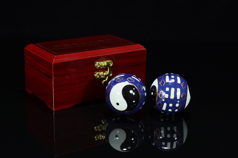 Premium gift box set of Beijing Cloisonne handball outer craft cultural gift Cloisonne low-temperature fitness ball pic 3