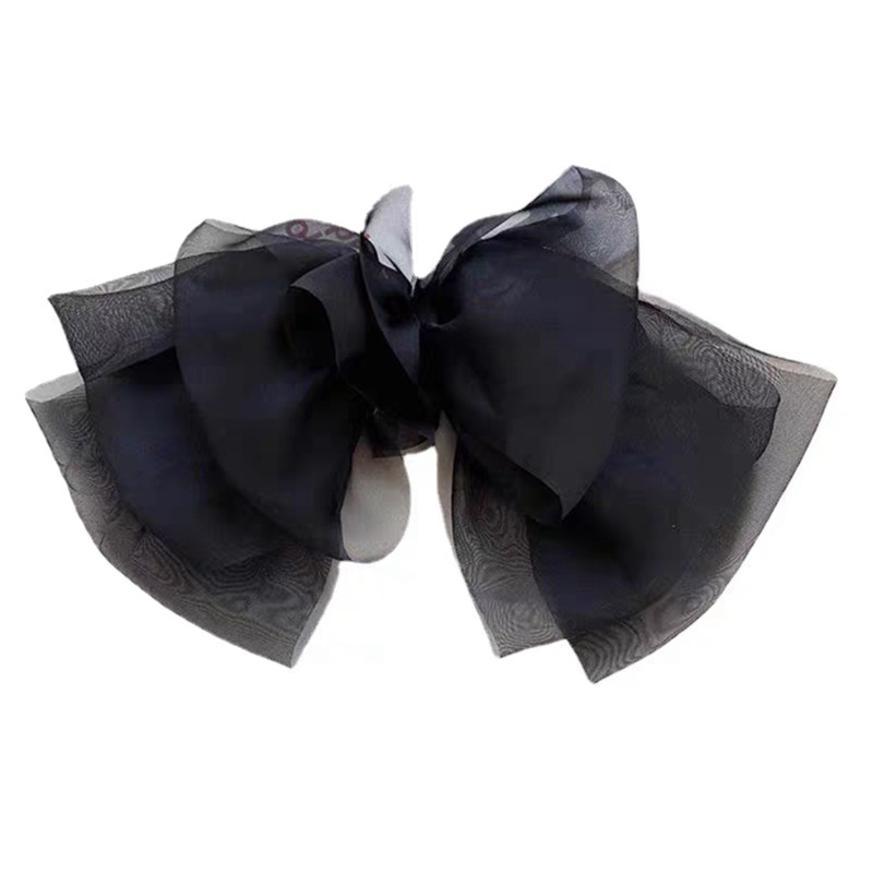 The checkerboard large bow hairpin at the back of the head, the fairy-like spring hairpin, the new trendy and stylish hairpin headwear pic 6