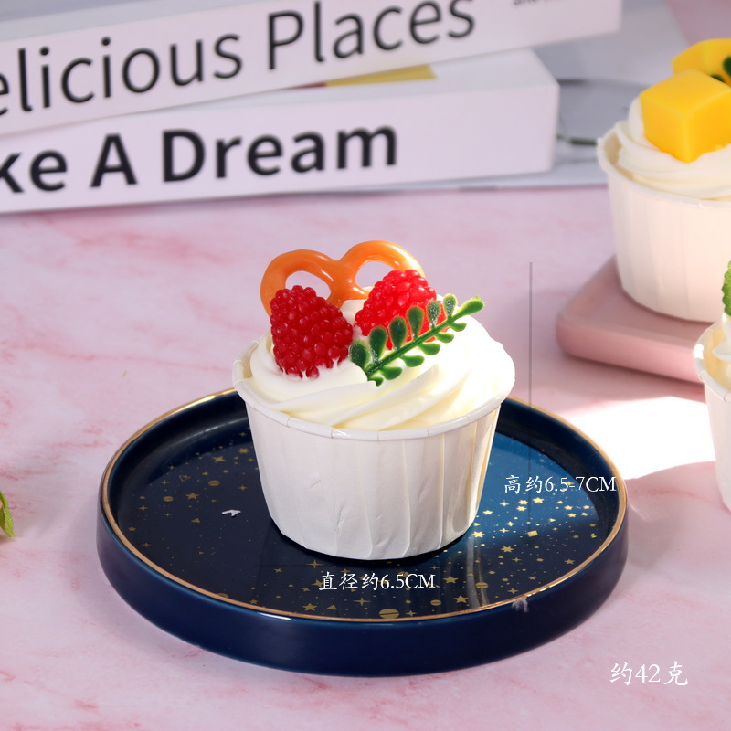 居家仿真假软香纸杯蛋糕冰激凌模型摆设道具食物拍照装饰婚庆道具详情12