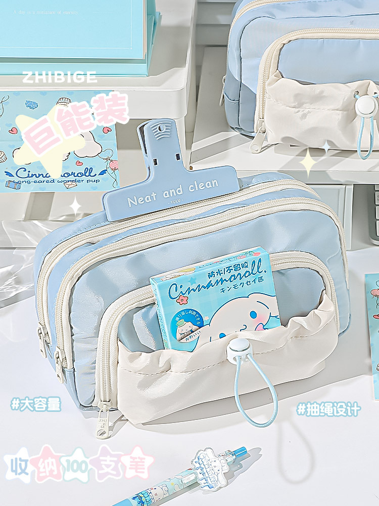 笔袋大容量高颜值文具盒简约铅笔盒初中生高中生ins风文具袋学生详情3