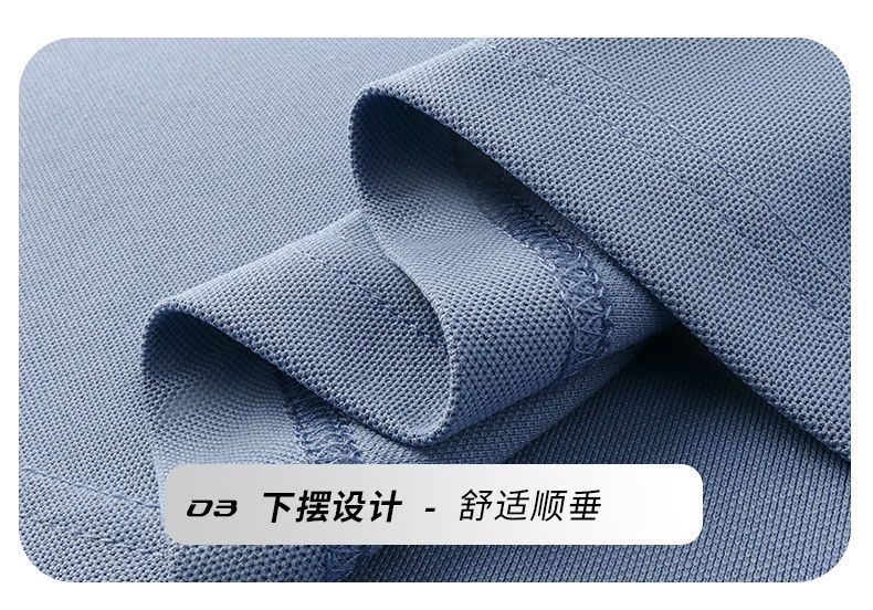Verano nuevo hombre camiseta manga corta bolsillos reales solapa bordada POLO business manga media vestido papa pic 11
