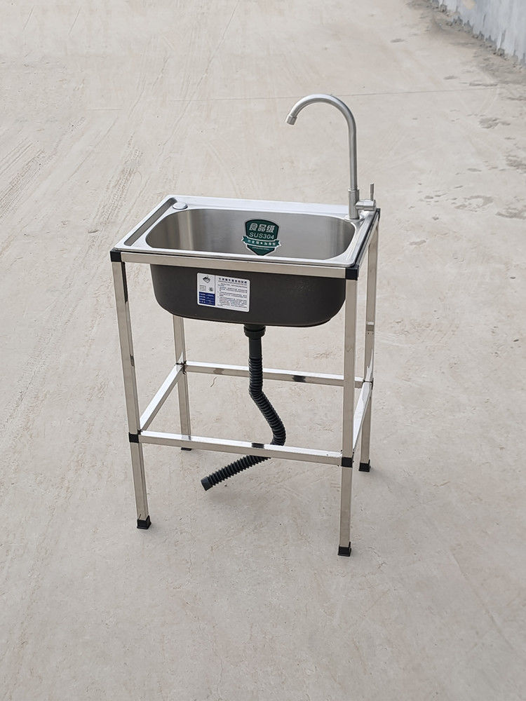 厨房家用304不锈钢水槽单槽带支架洗菜盆洗碗槽大号单盆洗手池详情11