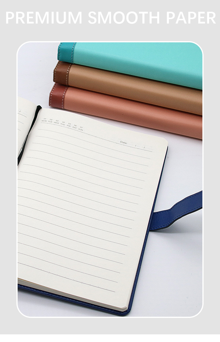 Yalong Cross-border 2023 manufactures A5 leather diary notebooks for students and office workers pic 2
