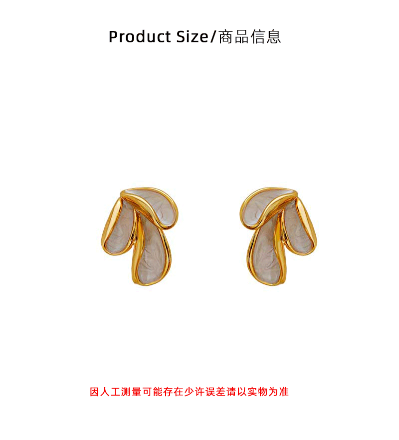 Hyacinth esmalte francés gotas de aceite pendientes geométricos moda mujer luz lujo premium sensation earpieces 2025 nuevo tik yin boom pic 3