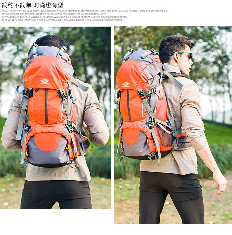 Yitu Hiking Bag, Cross-border Outdoor Sports, large-capacity nylon backpack, multi-functional outdoor backpack for hiking and sports pic 39