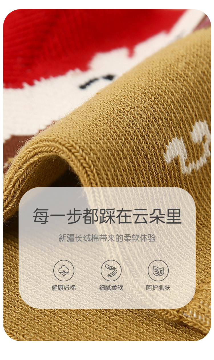 1945儿童袜批发25秋季新款薄款短袜卡通动物宝宝袜棉无骨女童袜子详情4