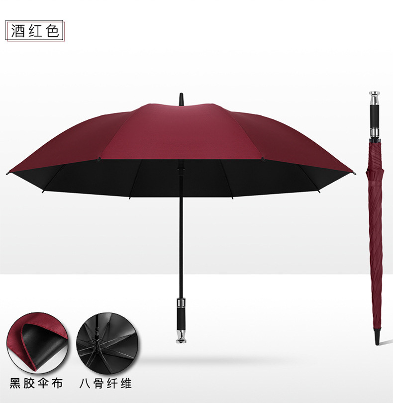 雨伞自动大号男士直杆长柄伞批发弯柄高尔夫伞印刷logo礼品广告伞详情18