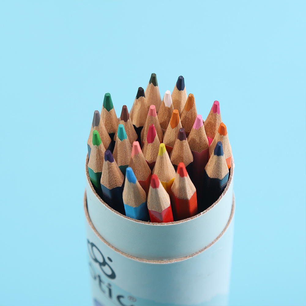 奔贝儿24色水溶性彩色学生专用铅笔绘画美术涂鸦彩色铅笔彩铅套装详情5