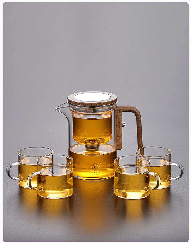 泡茶壶茶水分离飘逸杯全玻璃耐热过滤冲茶神器功夫茶具磁吸泡茶杯详情13