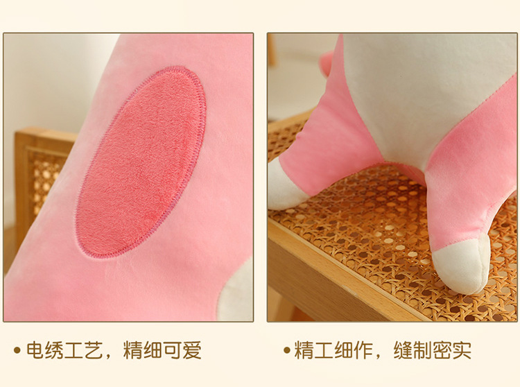 跨境长条猫胖款抱枕可爱猫咪动物公仔毛绒玩具安抚娃海外压缩包装详情16