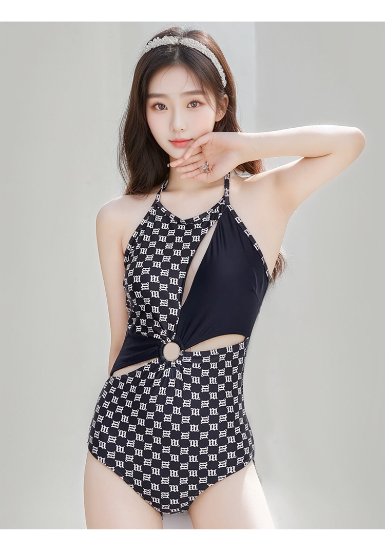 New sexy, hollowed-out and irregular one-piece swimsuit for women, pure and alluring style, concealness and slimming, seaside vacation swimsuit for women -107057 pic 8