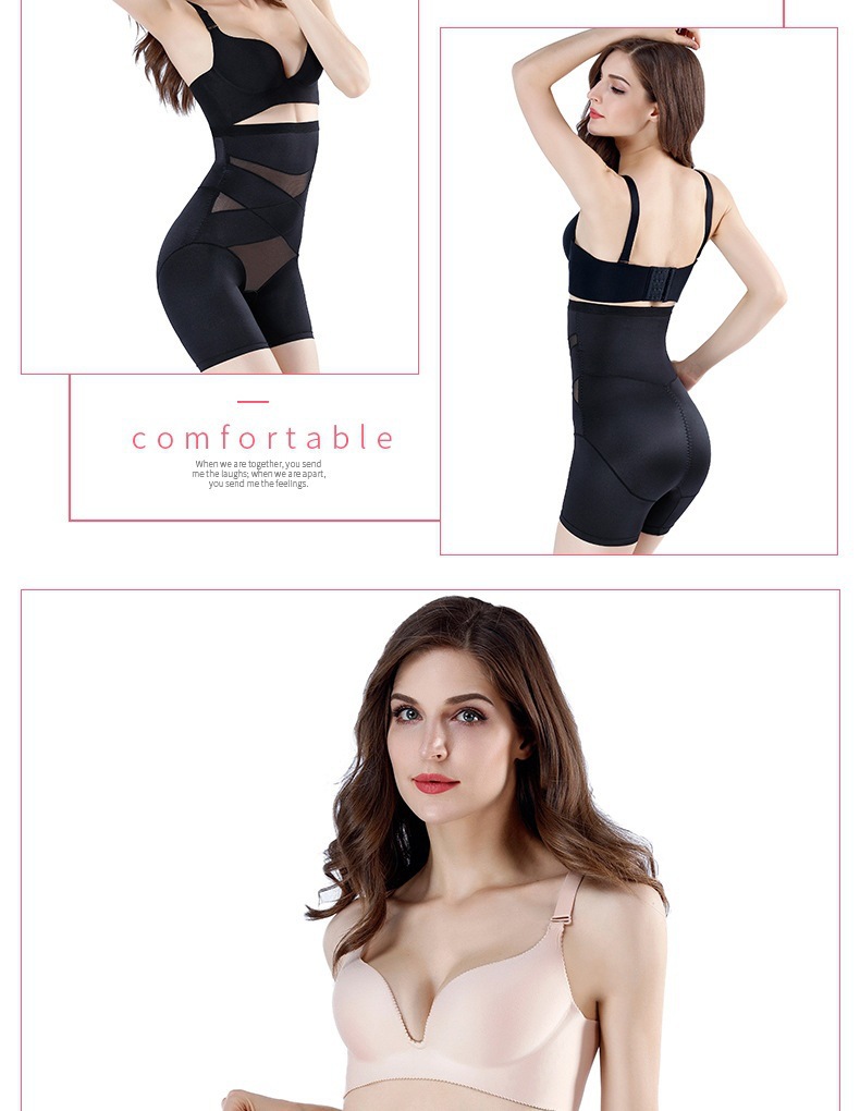 T跨境防走光美体裤女塑身四角束腰平角裤产后高腰塑腰形收腹内裤详情17