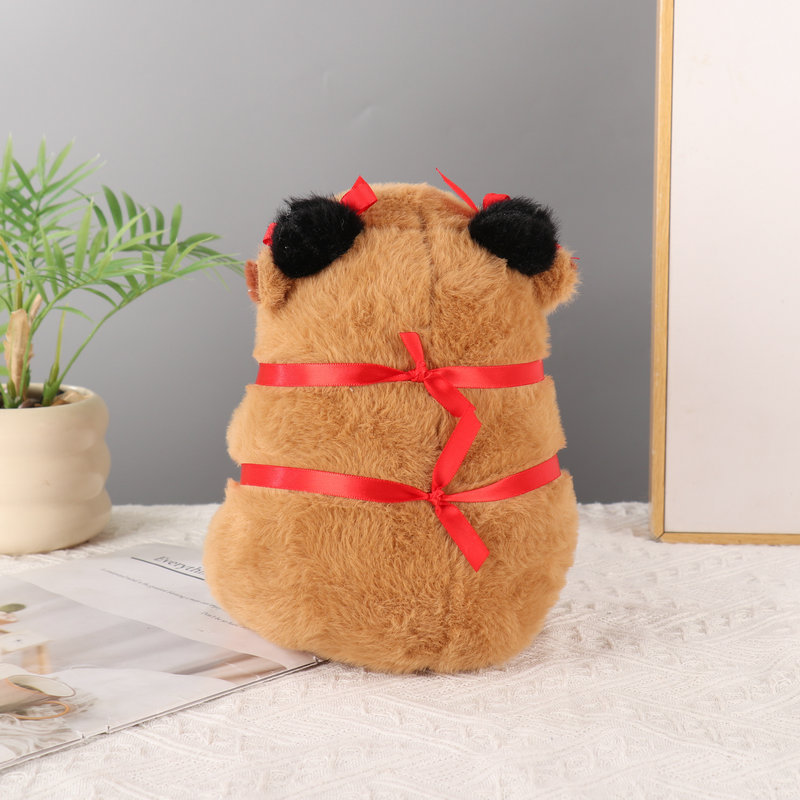 Cross-border bellyband, Capibara plush toy, foreign trade turtle capybara plush toy, ugly and cute claw machine doll pic 7
