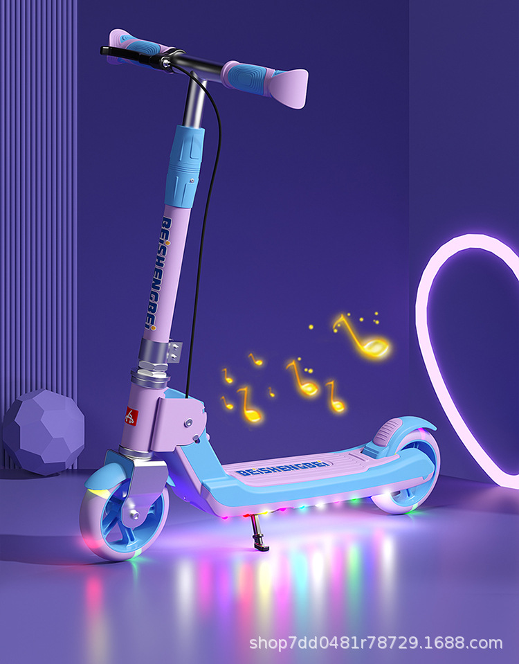 Two-wheeled scooters for children aged 6 to 12 to 15, including both boys and girls, are foldable pic 8