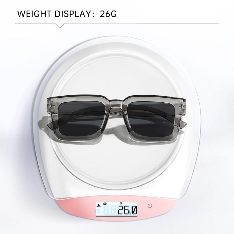 Small-framed concave-convex sunglasses, square for taking photos, UV protection, Korean-style sunglasses, trendy, natural and versatile, sunshade sunglasses pic 8