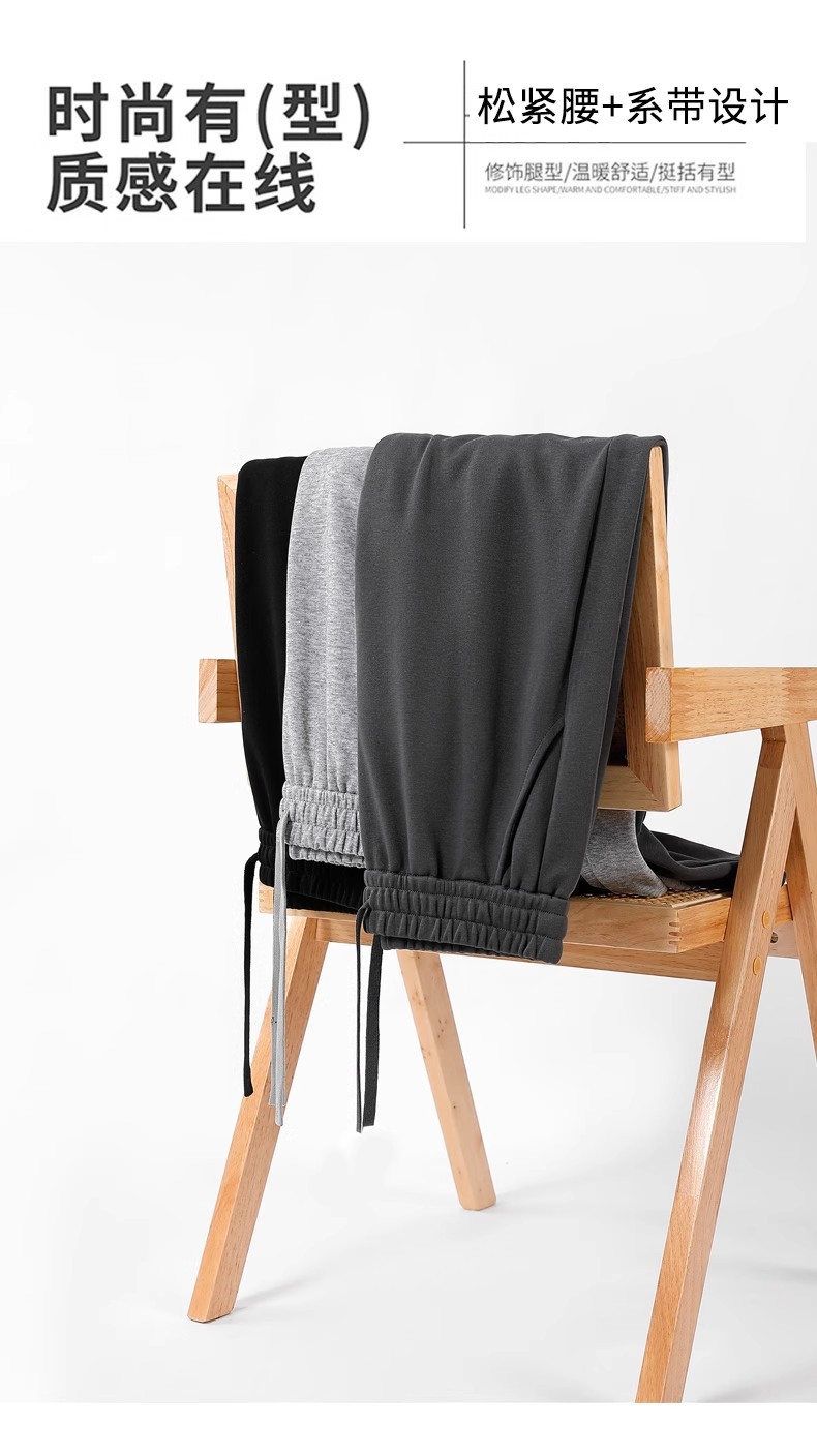 New wide-leg pants for men and women, 2025 autumn and winter new high-waisted sport pants, casual straight-leg pants, versatile sweatpants pic 3