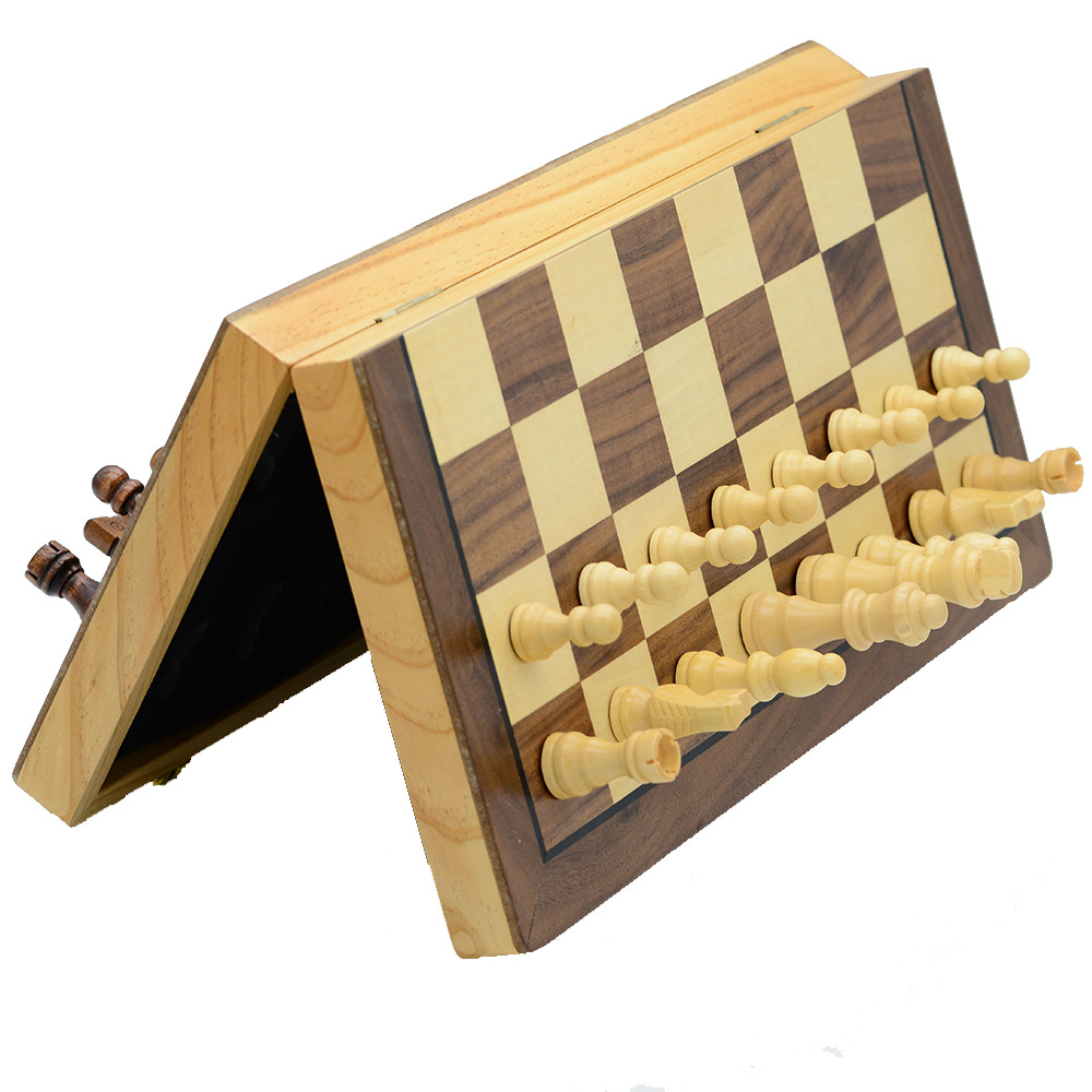New type of chess and card entertainment, made of wood, magnetic, foldable and 39CM, with double rear, directly sent by the manufacturer for cross-border exclusive supply pic 12