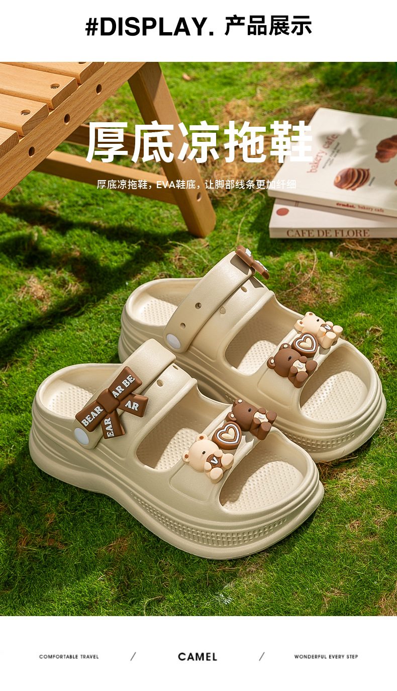 厚底凉鞋女款夏季2025新款外穿海边沙滩防滑防臭eva两穿拖鞋女士详情9