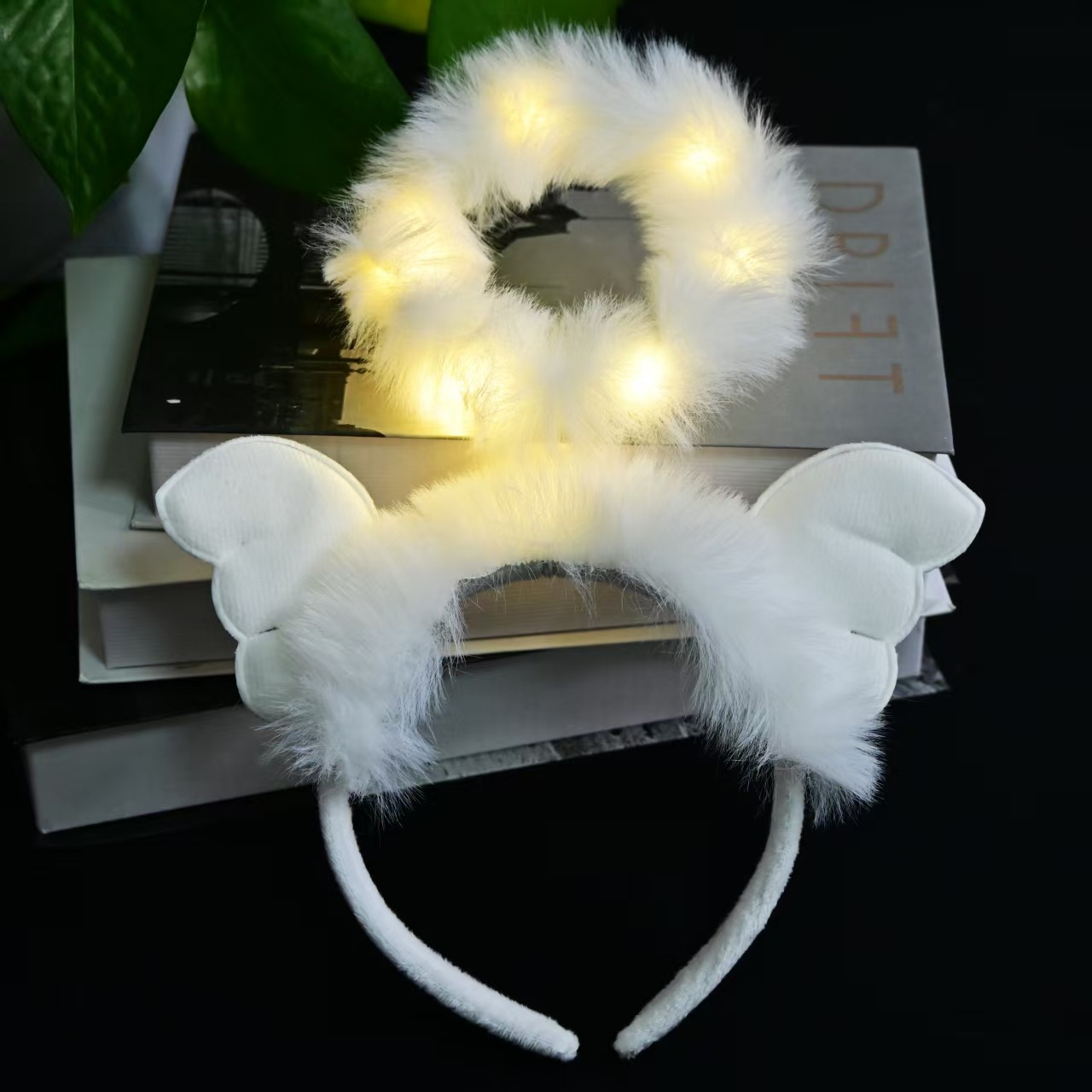 New hair bands, feather angel headbands, cos headwear, forest-themed luminous toys, popular wholesale items for night market stalls pic 6